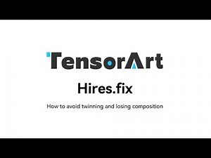 Tensor.Art workshop is coming! 【Hires fix 】is really amazing!