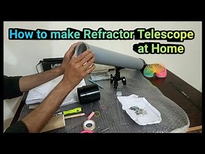 How to make Refractor Telescope at home. DIY HomeMade Telescope. #diy #telescope #astronomy