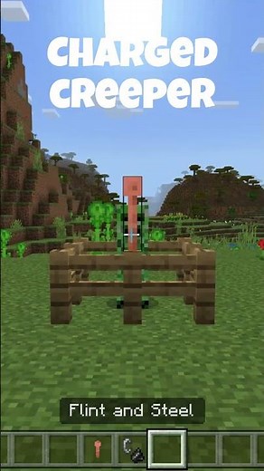 How to make a charged creeper in minecraft