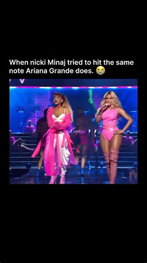 Songs | Music | Lyrics on Instagram: "You know a moment is iconic when it’s so good… it becomes a reference. 🔥✨ During Ariana Grande and Nicki Minaj’s “Side to Side” performance at the 2016 MTV VMAs, it starts live on stage. Ariana sings “Can’t hear them, no…” then stretches that “I” with control and confidence — a note that instantly stands out and pulls the room in. That single note became the moment. Later on, in a completely separate interview, Nicki Minaj tries to recreate it. She goes for