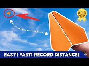 How to Make a Paper Airplane Fly Over 1500 FEET!