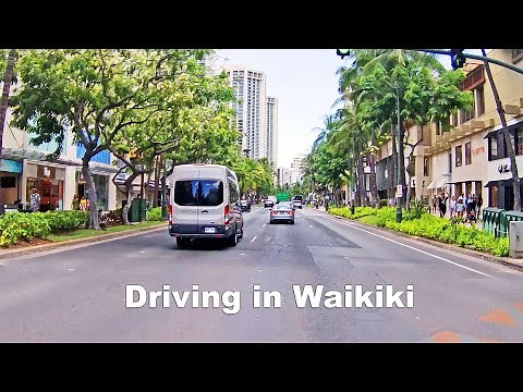 [4K] DRIVING TOUR | Waikiki Drive in Honolulu, Oahu Island