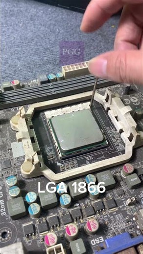 LGA 1866 vs LGA 775 CPU installation #shorts