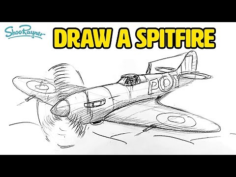 How to draw a WW2 Spitfire - realtime tutorial