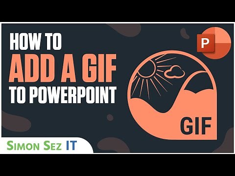 Inserting a GIF into PowerPoint