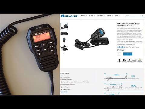 Midland MXT275 GMRS mobile radio review