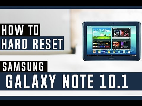 How to Restore Samsung Galaxy Note 10.1 to Factory Settings - Hard Reset
