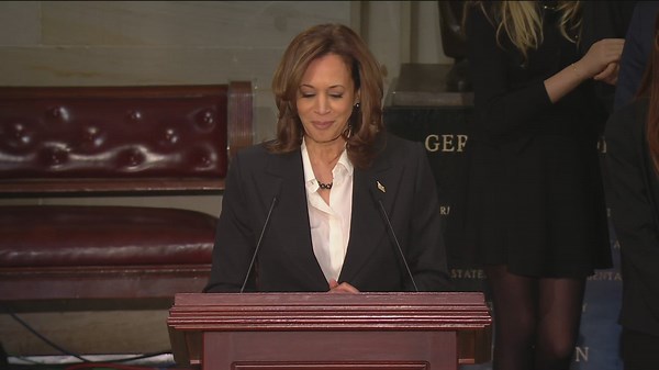 VP Kamala Harris, congressional leaders deliver eulogy for Jimmy Carter during lying-in-state ceremony | Full remarks