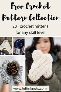 Free Crochet Mitten Patterns for Children and Adults