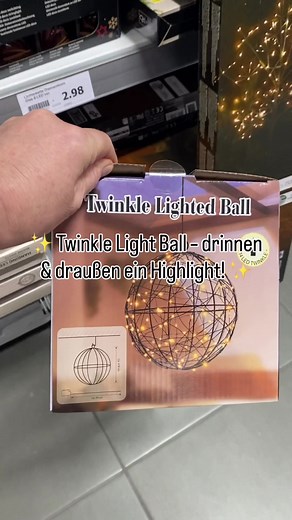 Twinkle Light Ball: Beleuchtung für drinnen und draußen