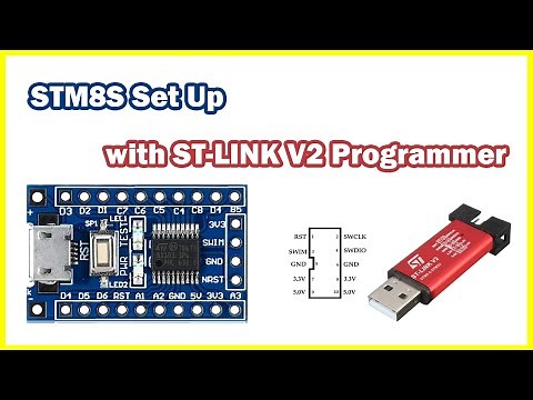 STM8S programming using ST-LINK V2 | STVD IDE and COSMIC compiler set-up | STM8S103F LED Blink