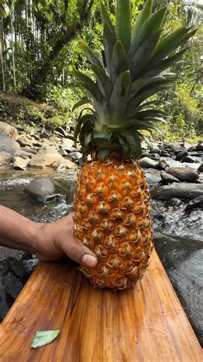Great Indian Asmr on Instagram: "Roasted Pineapple on Fire #asmr #cooking"