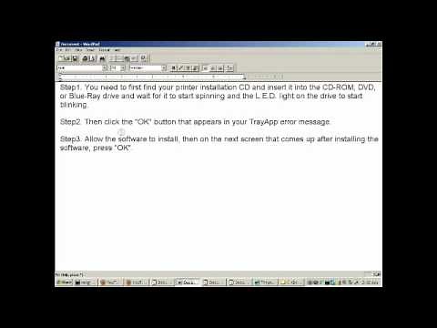 How to fix TrayApp Error in Microsoft Windows