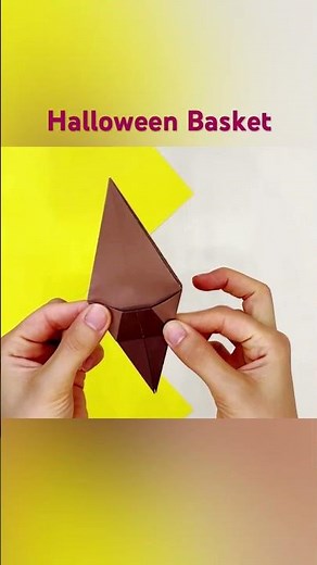 Halloween Basket Tutorial | DIY Halloween #shorts #shina2incraft #halloween #diy #origami #giftbox