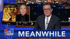 31K views · 599 reactions | Meanwhile… The legendary creator of the musical “Cats” finally shared his take on the widely-panned Hollywood film adaptation. | The Late Show with Stephen Colbert | Facebook