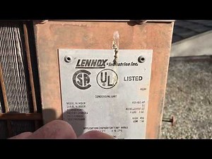 Residential A/c service call. Lennox HS9-461-4P First A/c Service call of 2020.