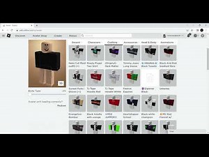 How to be all black avatar in roblox for free!