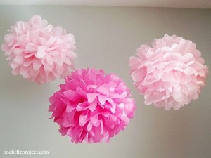 How to Make Tissue Paper Pom Poms - an easy step by step tutorial