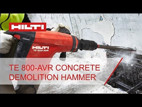Hilti TE 800-AVR concrete demolition hammer introduction