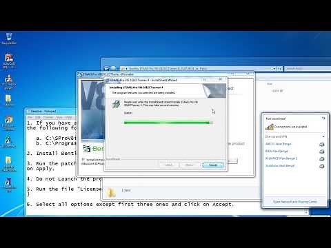 STAAD Pro Tutorials - How to Install & Activate Staad Pro V8i Full Version ( Day -71 )