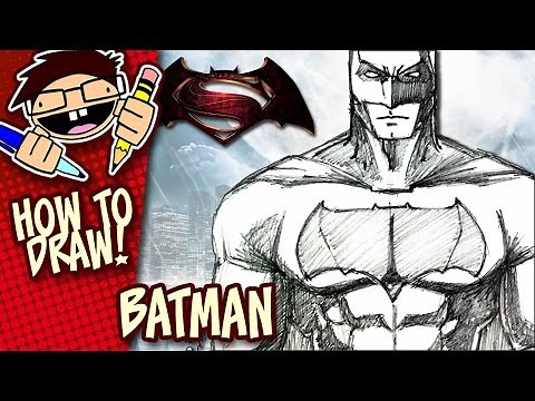 How to Draw BATMAN (BATMAN v SUPERMAN: DAWN OF JUSTICE) Step-by-Step Tutorial