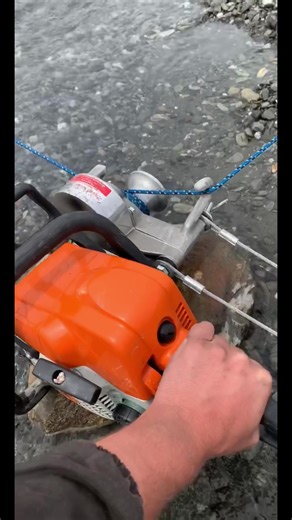 Chainsaw Winch for Mini Jet Boat Adventures