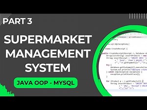 Supermarket Management System using Java Object Oriented Programming (OOP) (Part 3)