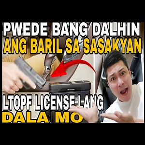 696K views · 11K reactions | PWEDE BANG DALHIN ANG BARIL SA SASAKYAN NA LTOPF LICENSE LANG ANG DALA MO Please subscribe my YouTube for more videos click the link https://www.youtube.com/channel/UCVFNTFw3PCt2arTt3l1GquA?sub_confirmation=1 | Mr Bodyguard | Facebook