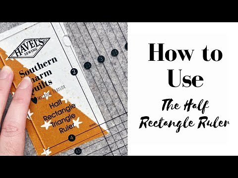 How to Make Half Rectangle Triangles with the HRT Ruler