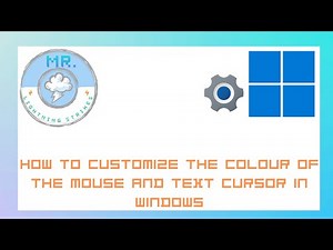 How To Customize The Colour Of The Mouse And Text Cursor In Windows
