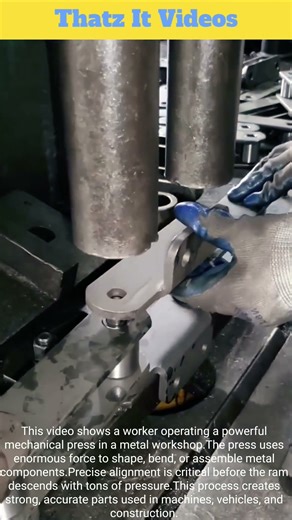 Metal Forming: Massive Mechanical Press in Action