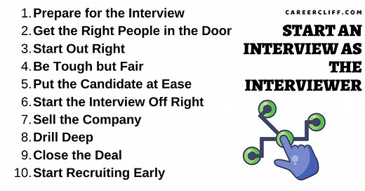 How to Start An Interview as the Interviewer: 24 Tips - CareerCliff