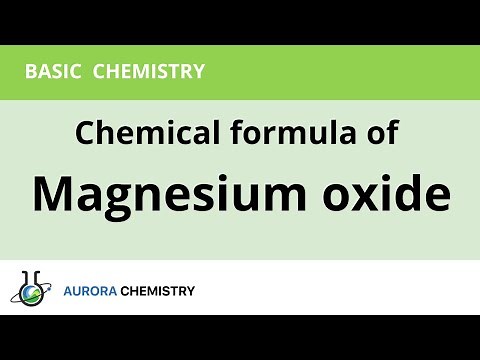 How to write chemical formula of Magnesium oxide?