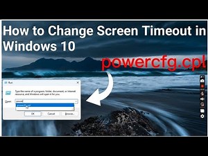 Change Screen Timeout in Windows 10