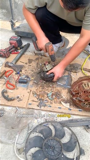 The "How-To" Style: How to Extract Copper from a Scrap Ceiling Fan | Step-by-Step #fan