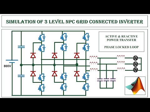 3 Level Neutral Point Clamped Grid Connected Inverter | MATLAB Simulation