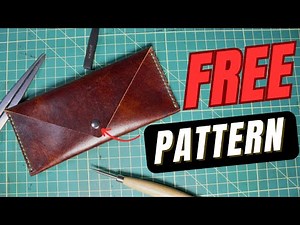I Made My First Leather Pattern – You Can Get It for FREE | Beginner Leathercraft Project