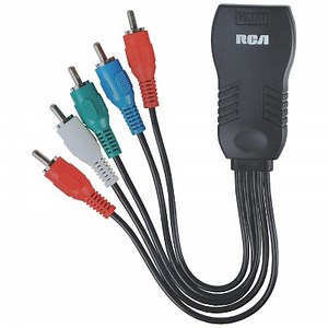 RCA HDMI® to Component Video Adapter in Black