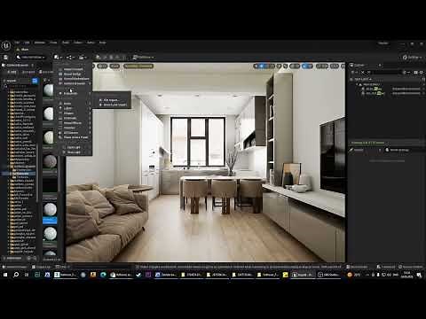 "Unreal ENgine 5 - lumen ; interior visualization working"