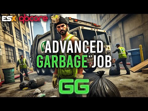 FiveM Garbage Job Script (2026) | Multiplayer | Dynamic Routes, Progression | ESX/QB/QBOX