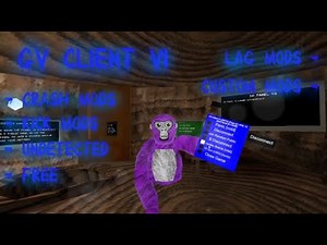 BEST FREE GORILLA TAG MOD MENU EVER... [GV CLIENT V1] [240+ MODS] [OP] [CRASHGUN]