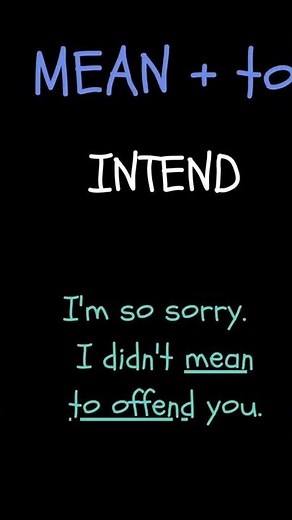 MEAN with TO or ING | GERUNDS and INFINITIVES | Short English grammar lesson