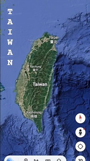 Taiwan map ‪@googleearth‬