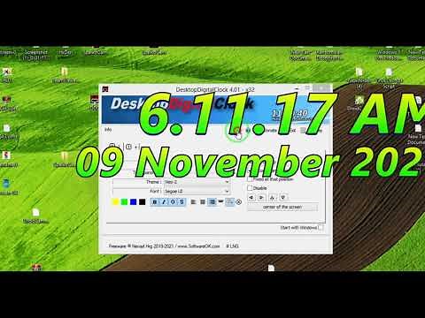 Desktop Digital Clock Windows 7/8/10