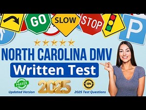 2025 North Carolina DMV Written Test: MUST KNOW Questions & Answers to Pass The Driver Permit Exam