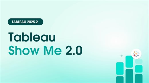 More chart types, from the start with Show Me 2.0 in Tableau 2025.2. All visualization types are now available upfront—no need to select fields first. Learn about all the latest Tableau features: tabsoft.co/4njhINM | Tableau Software