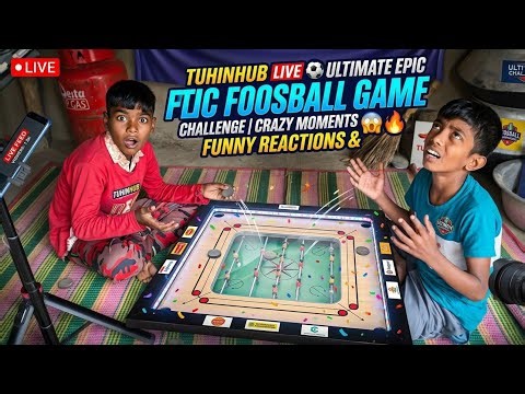 Tuhinhub Live ⚽ Ultimate Epic Foosball Game Challenge | Crazy Moments & Funny Reactions 😱🔥