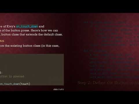 Implementing a Timed Button Press in Kivy Applications