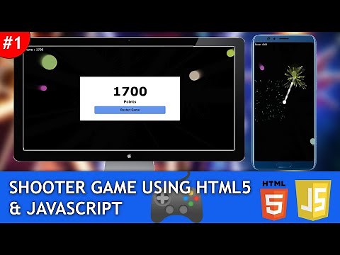 How to make a Shooting Game using HTML5 & Javascript #1 | Javascript Game Development