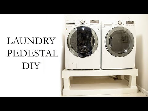 Laundry Washer Dryer Pedestal DIY
